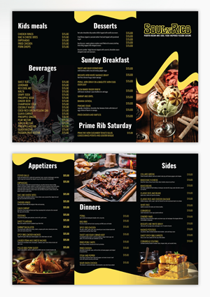 Menu Design by YourLogoMaster for this project | Design: #32500354
