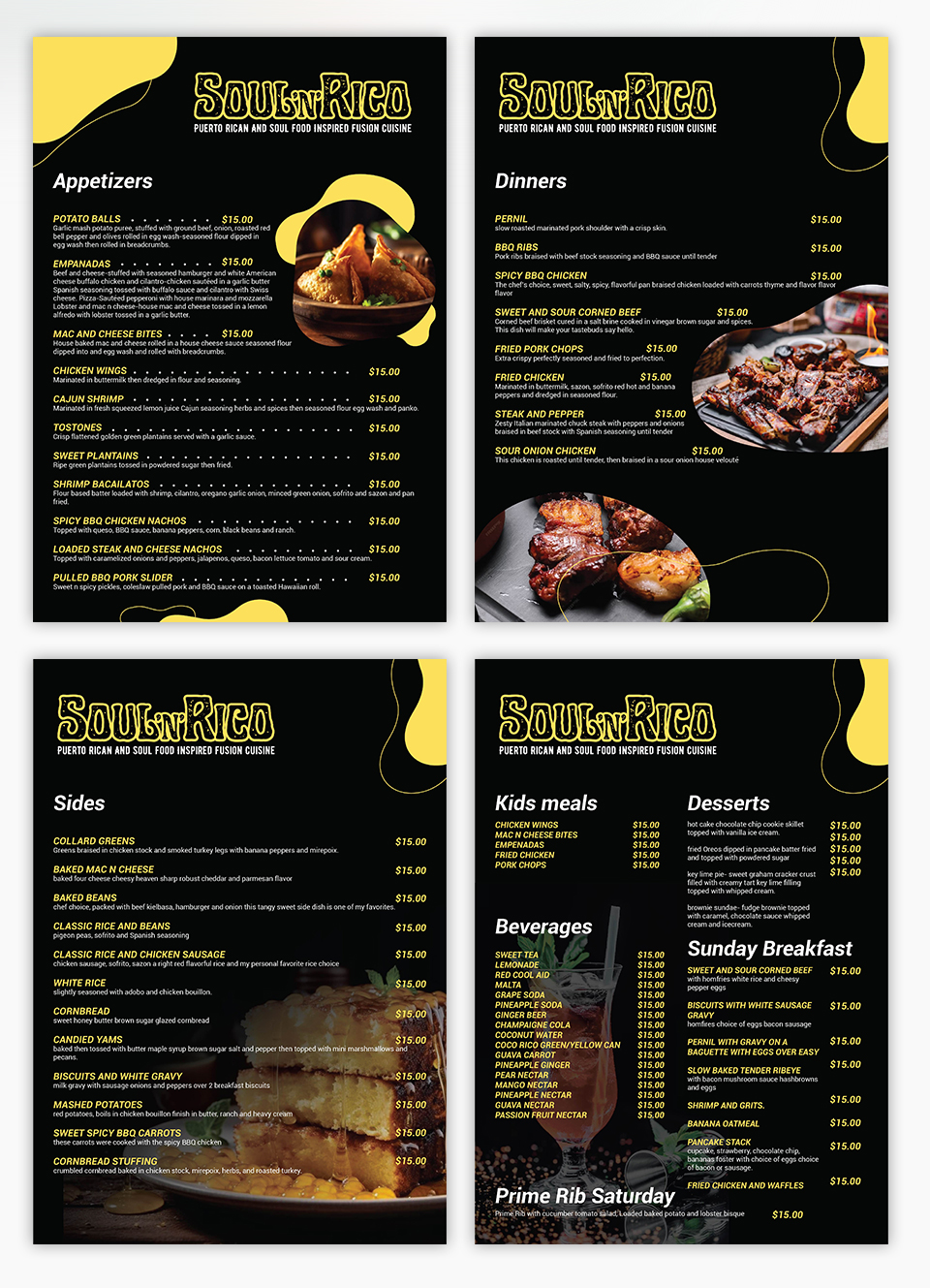 Menu Design by YourLogoMaster for this project | Design #32500355