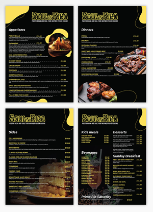 Menu Design by YourLogoMaster for this project | Design: #32500355