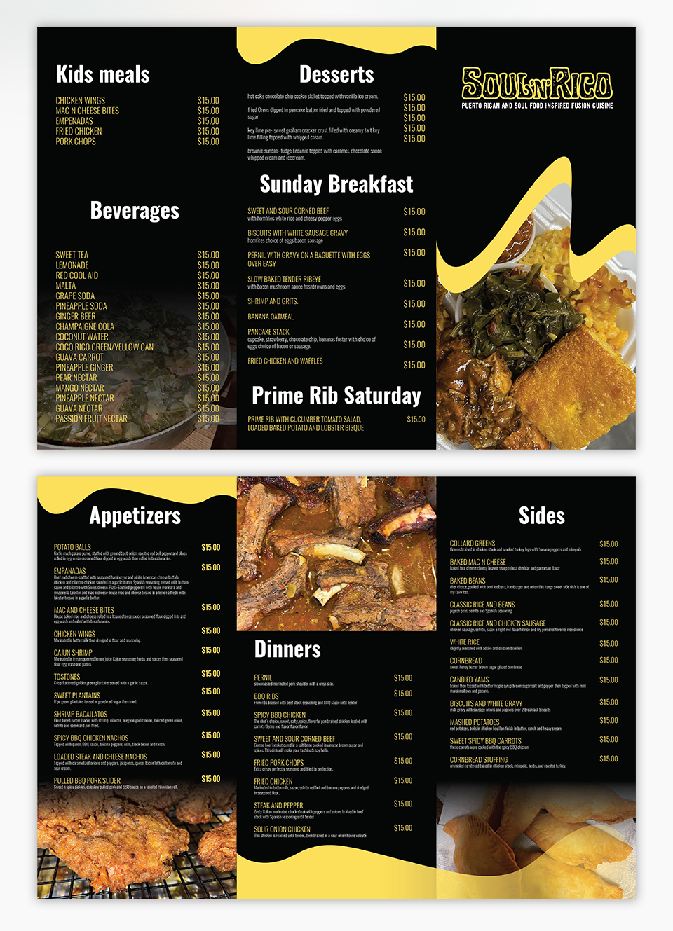Menu Design by YourLogoMaster for this project | Design #32503946