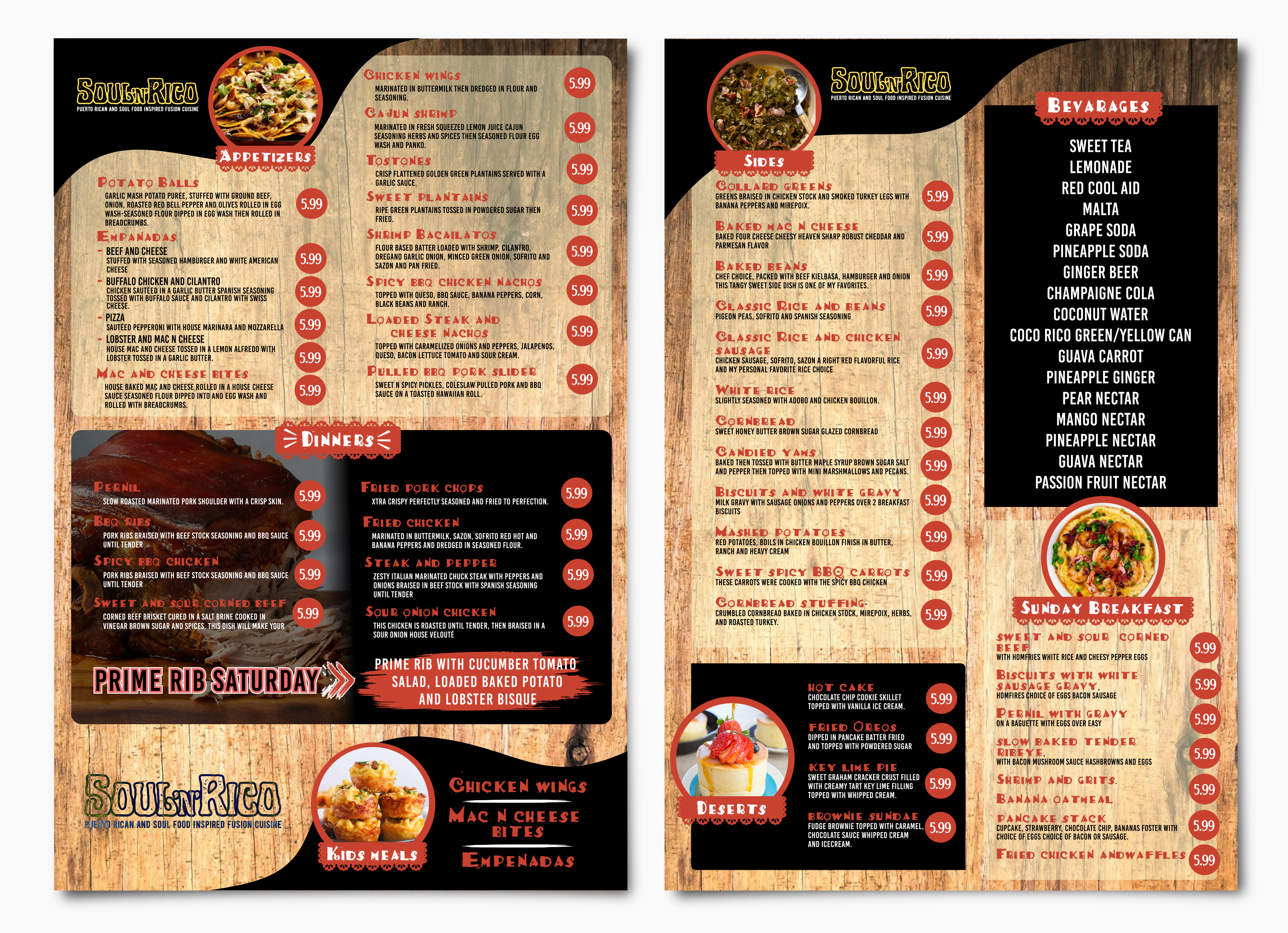 Menu Design by Giovanni for this project | Design #32514660