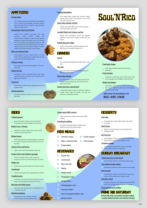 Menu Design by pb for this project | Design: #32514319