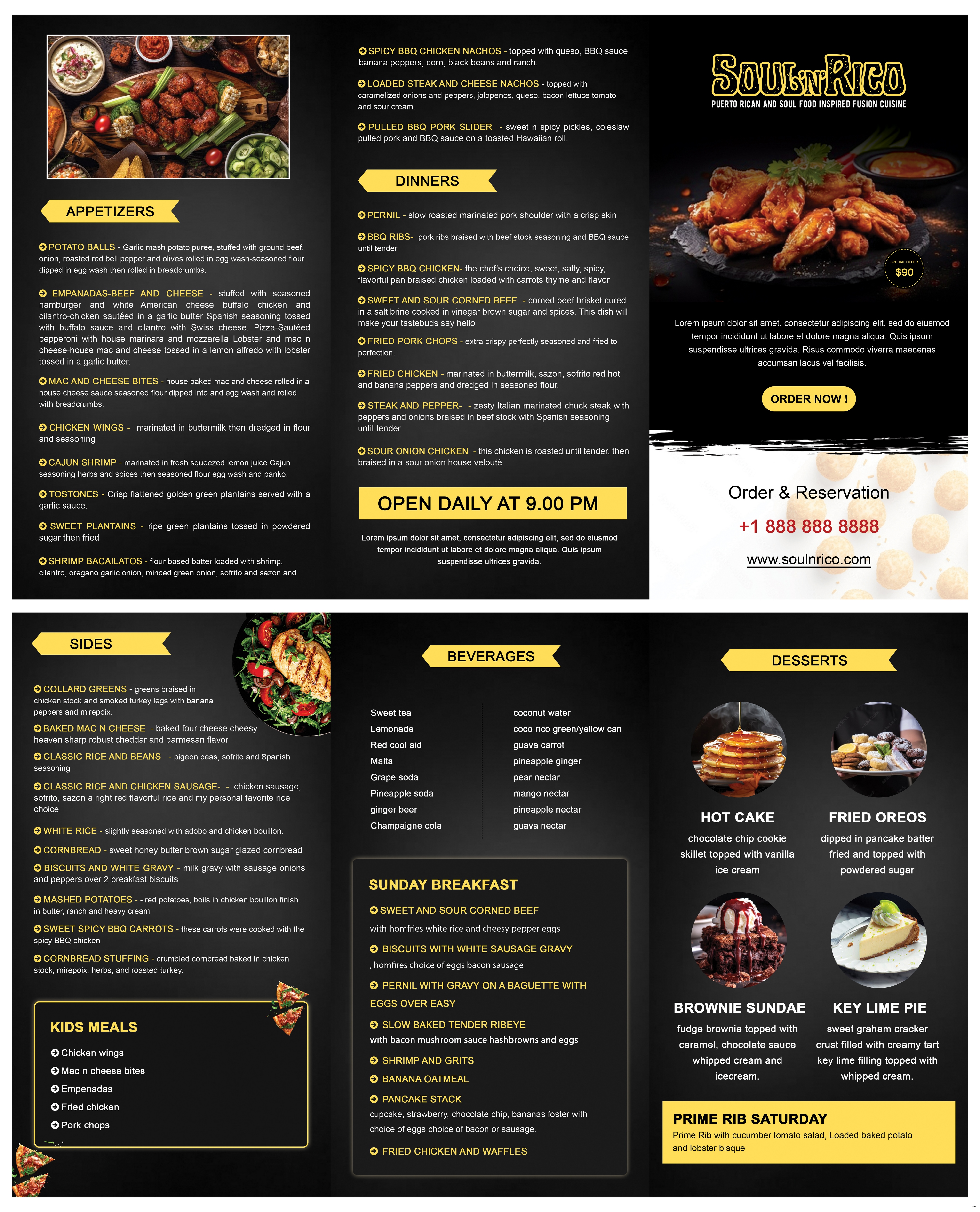 Menu Design by pb for this project | Design #32514322