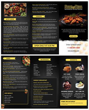 Menu Design by pb for this project | Design: #32514322