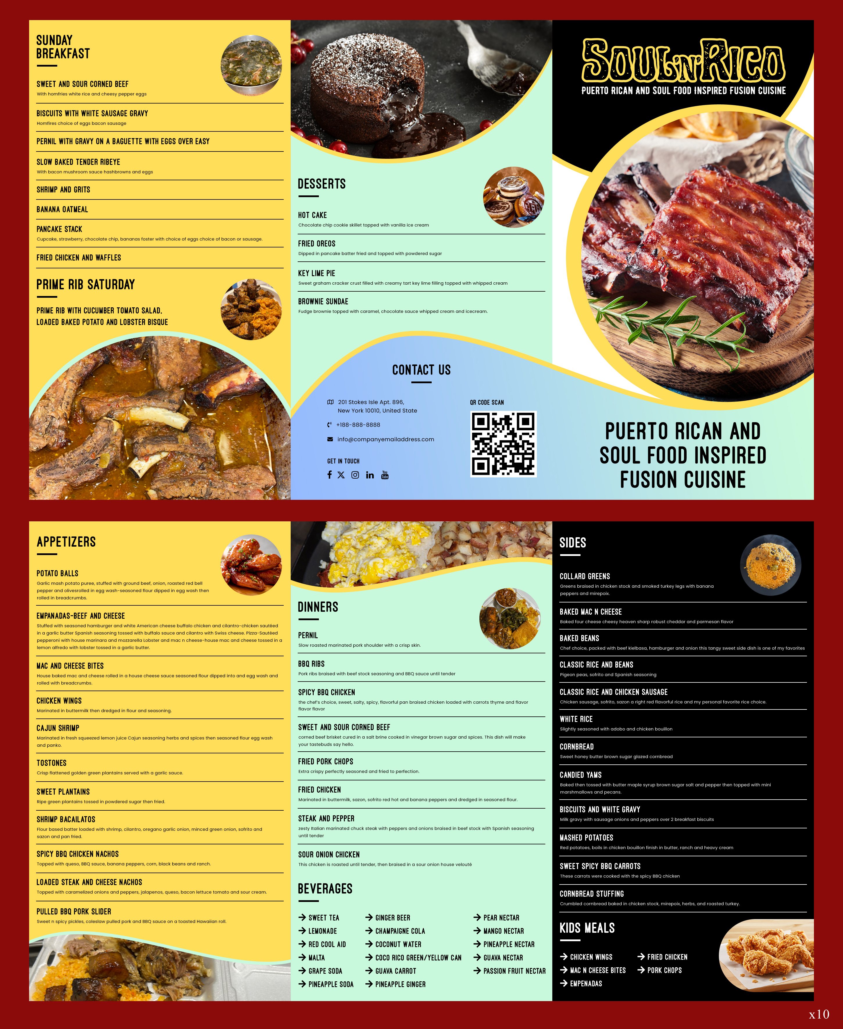 Menu Design by pb for this project | Design #32514325