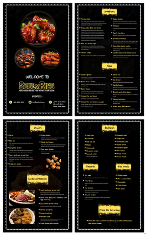 Menu Design by pb for this project | Design: #32514326