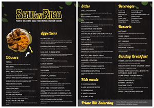 Menu Design by pb for this project | Design: #32514327