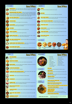 Menu Design by pb for this project | Design: #32514330