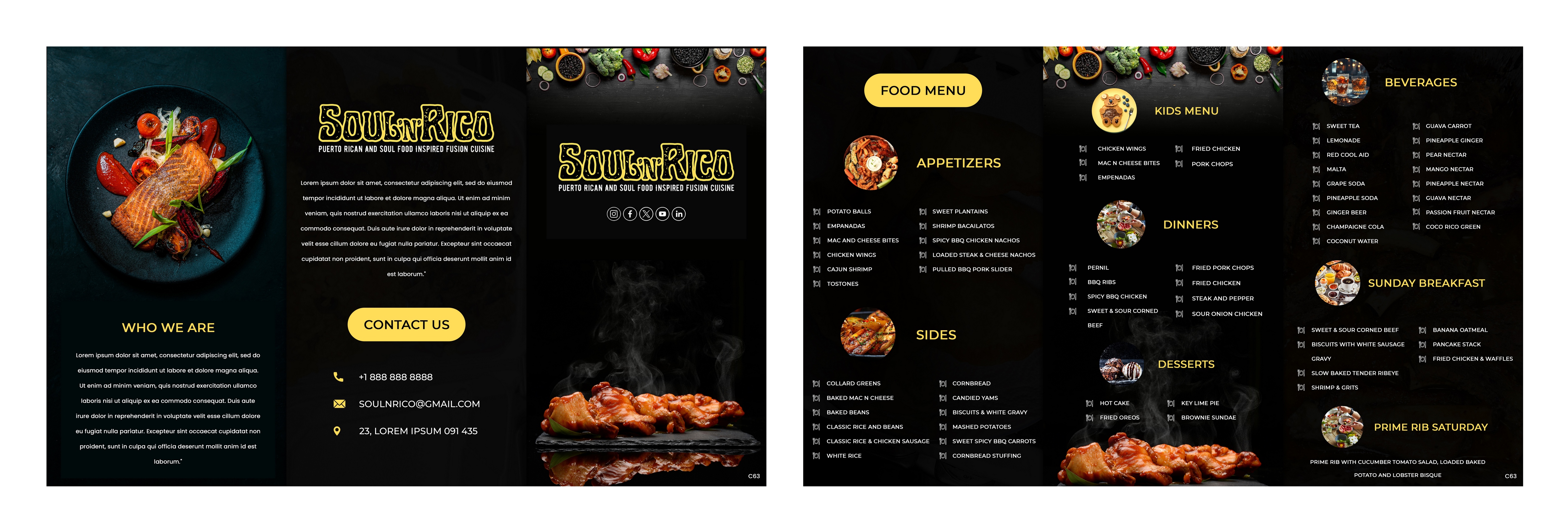 Menu Design by pb for this project | Design #32525054
