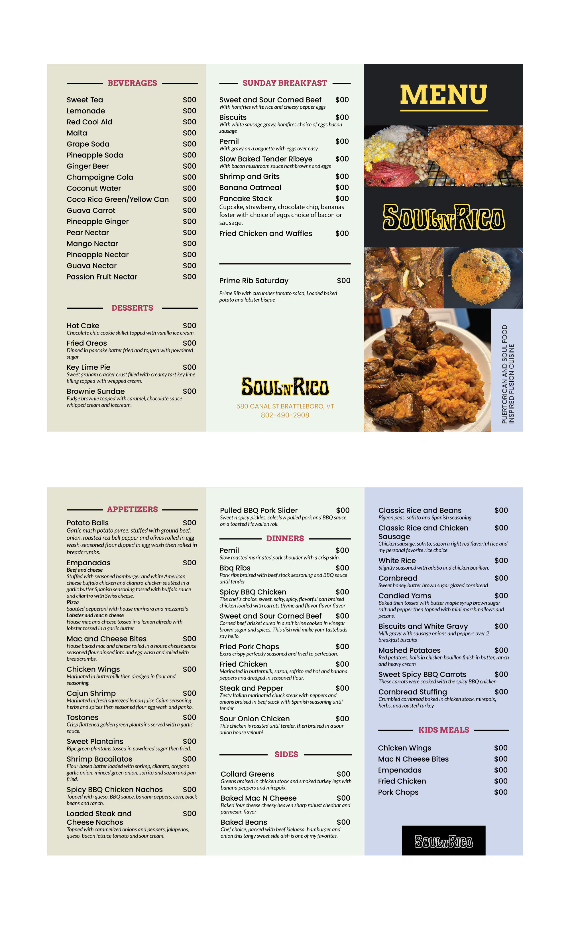 Menu Design by Fajr. for this project | Design #32510412