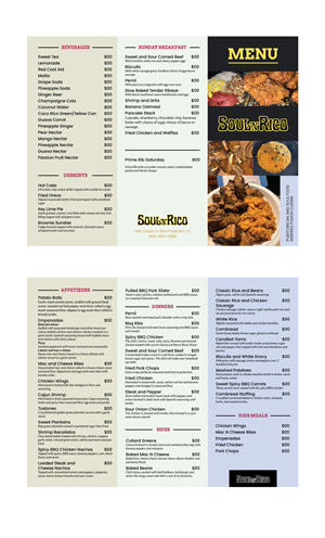 Menu Design by Fajr. for this project | Design: #32510412