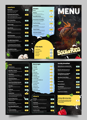 Menu Design by Graphic Guy for this project | Design: #32511410