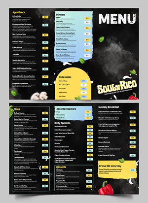 Menu Design by Graphic Guy for this project | Design: #32522310