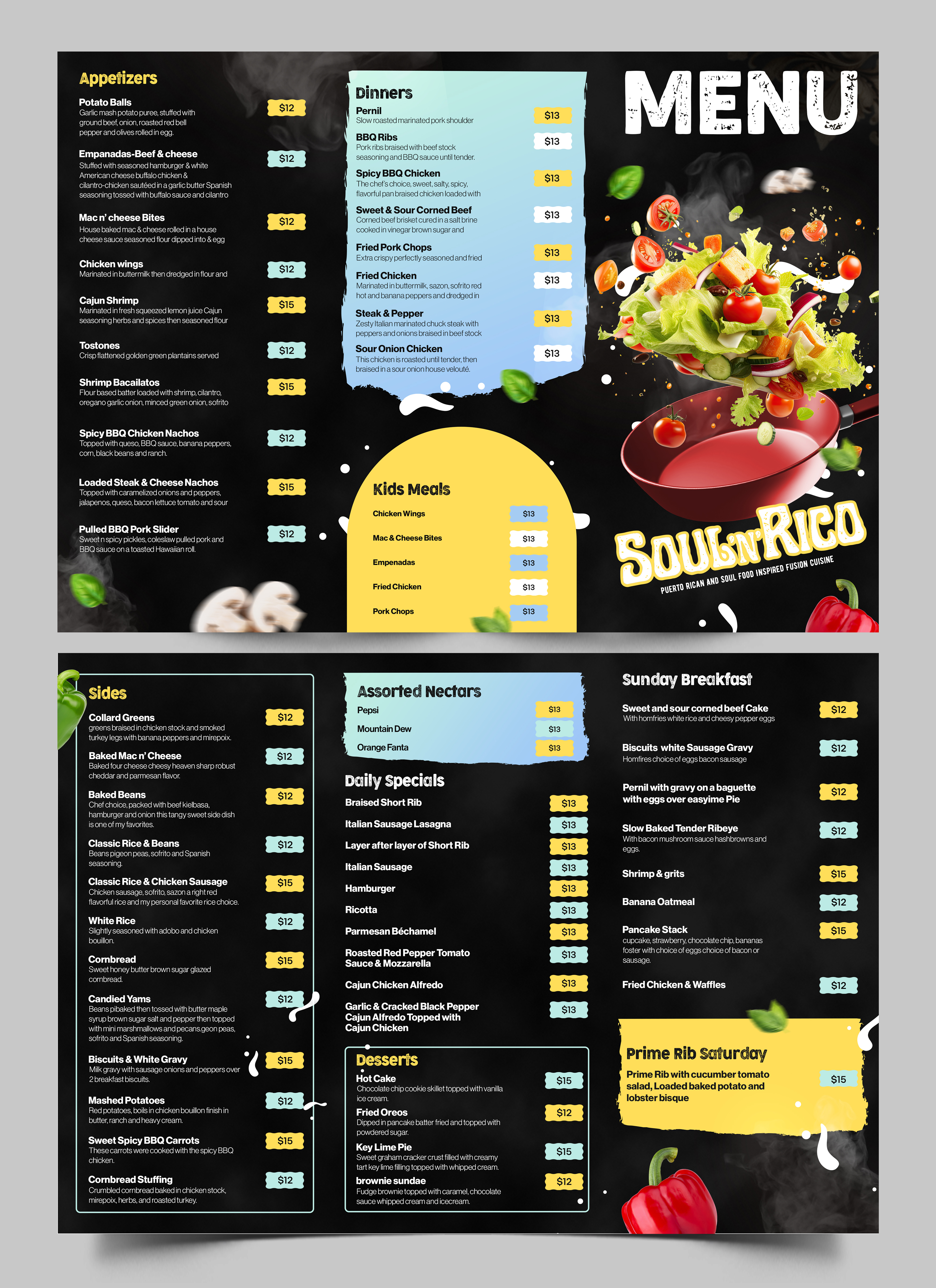 Menu Design by Graphic Guy for this project | Design: #32522315