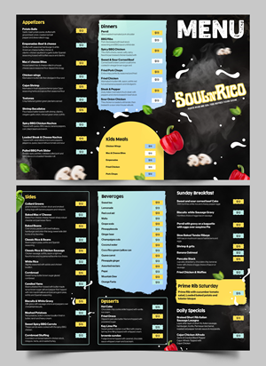 Menu Design by Graphic Guy for this project | Design: #32529591