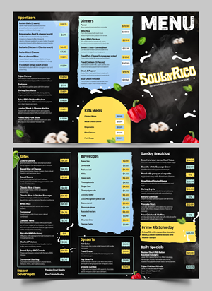 Menu Design by Graphic Guy for this project | Design: #32576483