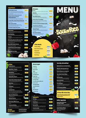 Menu Design by Graphic Guy for this project | Design: #32597172