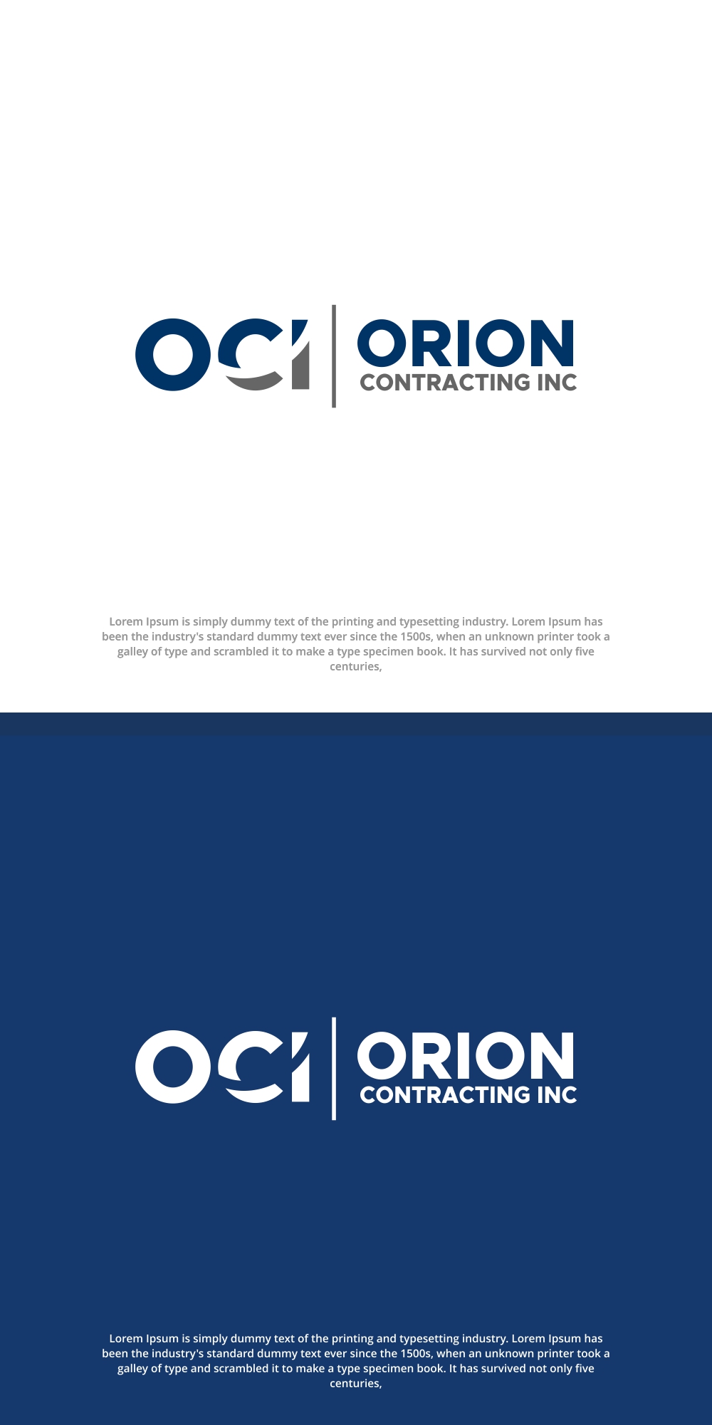 Diseño de Logo por SanaPixel para Orion Contracting Inc | Diseño #32498354