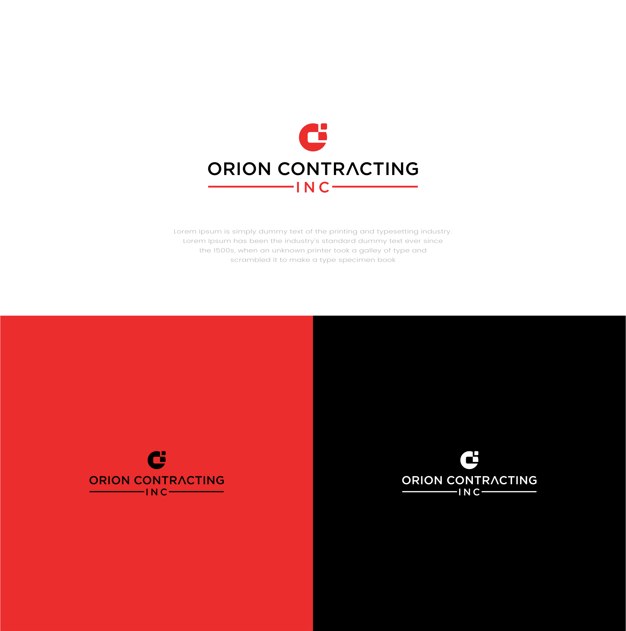 Logo Design by Barokahe guse for Orion Contracting Inc | Design #32504285