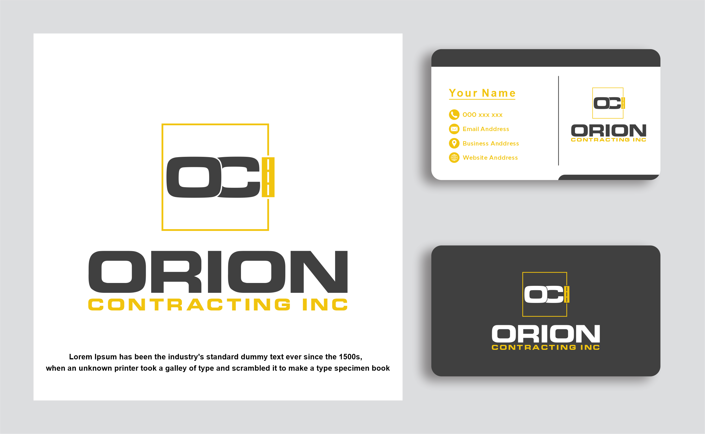 Logo Design by ganesaputu for Orion Contracting Inc | Design #32513401