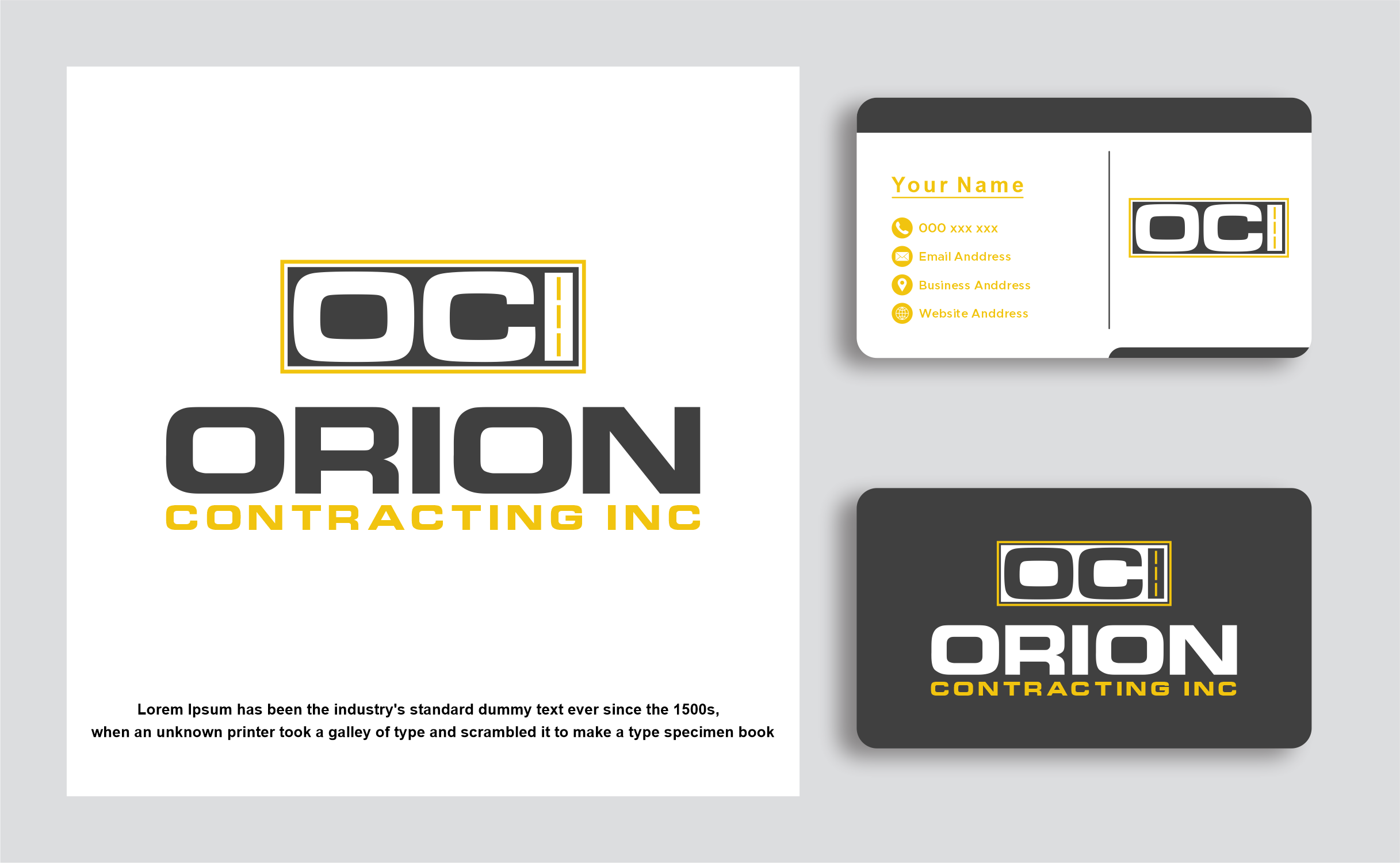 Diseño de Logo por ganesaputu para Orion Contracting Inc | Diseño #32513403