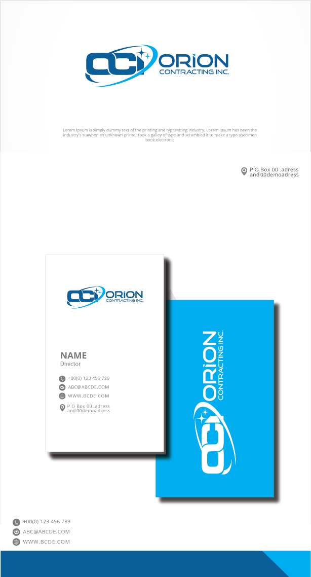 Logo Design by zebronicgraphic for Orion Contracting Inc | Design #32500099