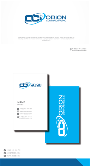 Logo Design by zebronicgraphic for Orion Contracting Inc | Design: #32500099