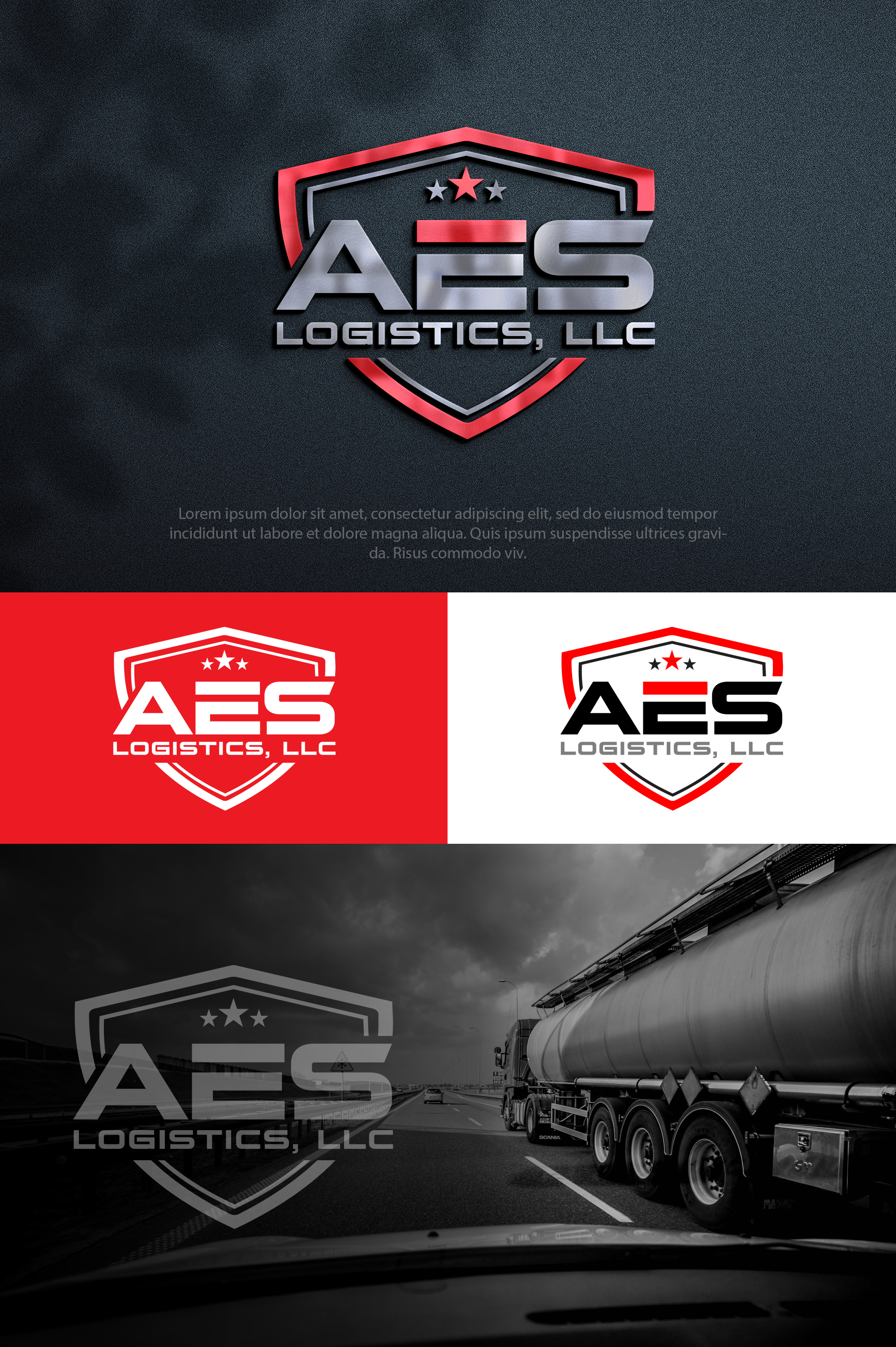 Logo Design by Design Athics for AES Logistics, LLC | Design #32501235