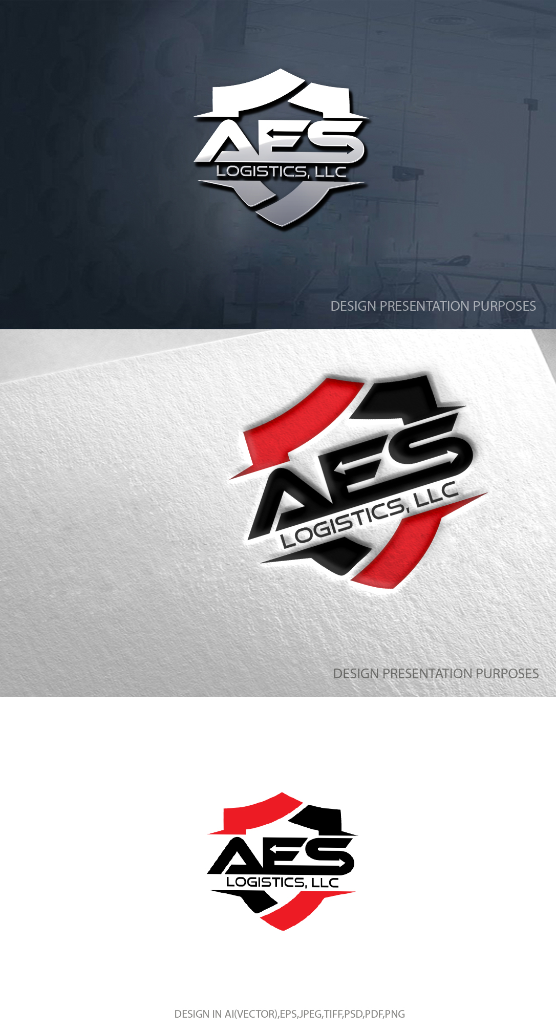 Logo Design by zebronicgraphic for AES Logistics, LLC | Design #32501409