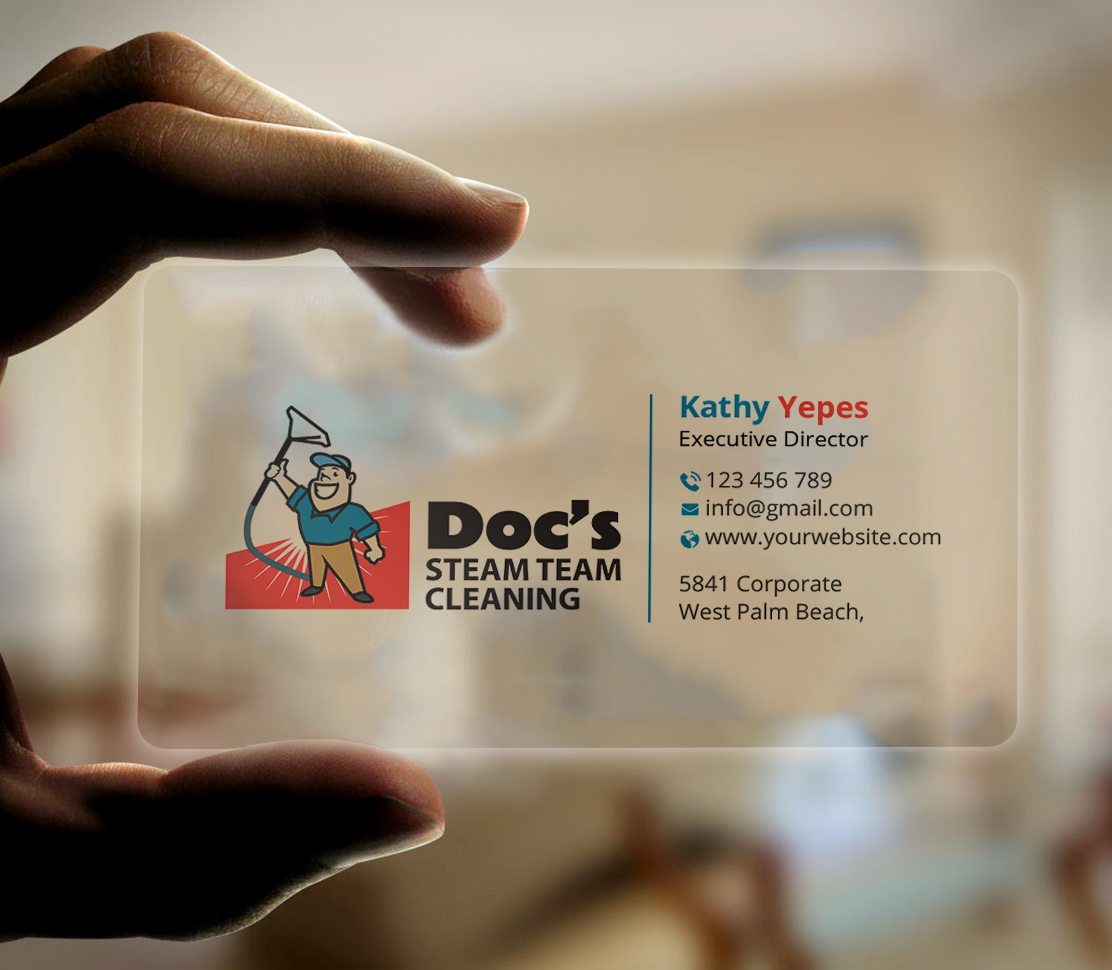 Business Card Design by Expert Bappy for Doc's Steam Team Cleaning | Design #32505900