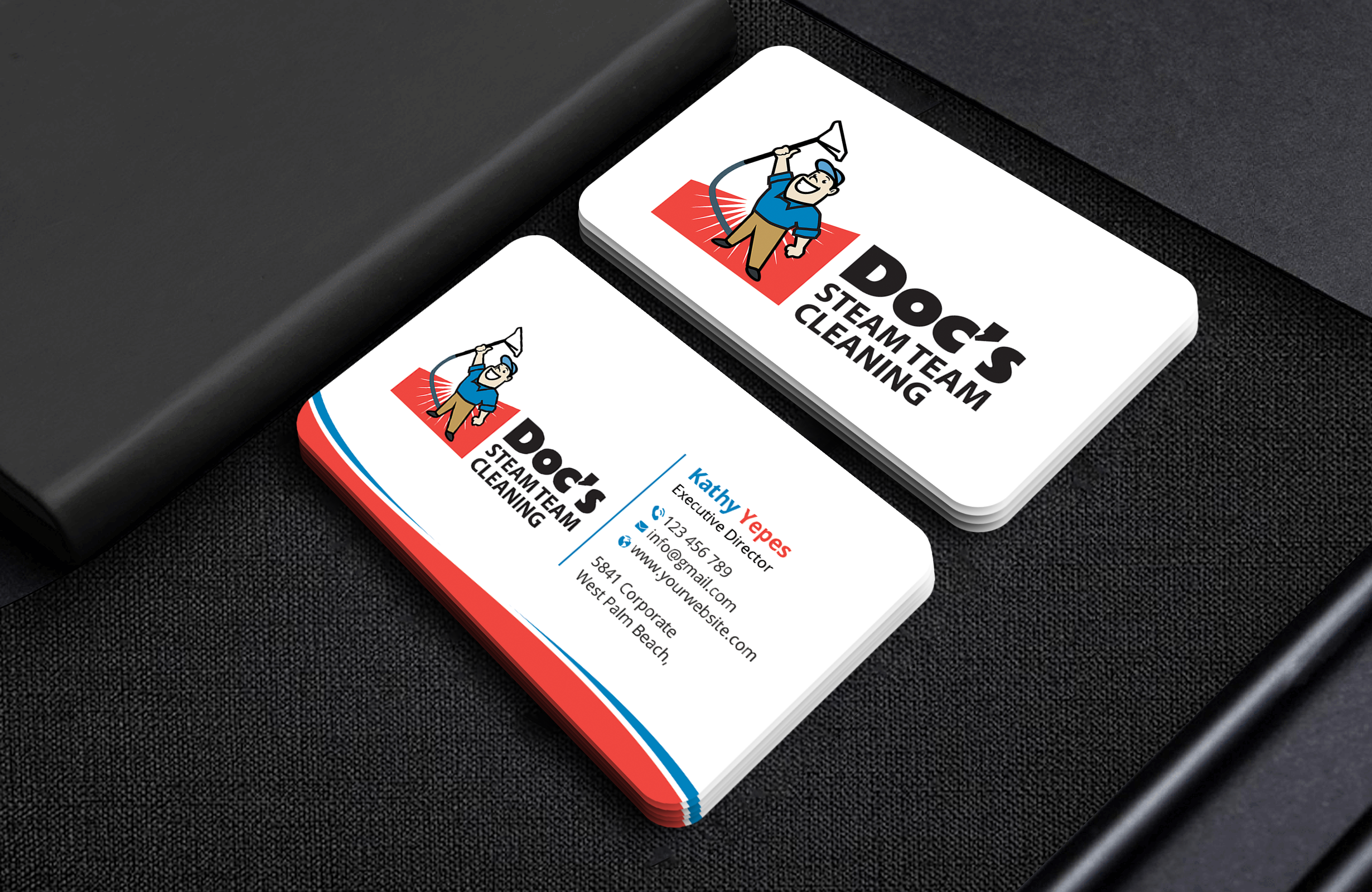 Diseño de Tarjeta de Presentación por Expert Bappy para Doc's Steam Team Cleaning | Diseño #32505933