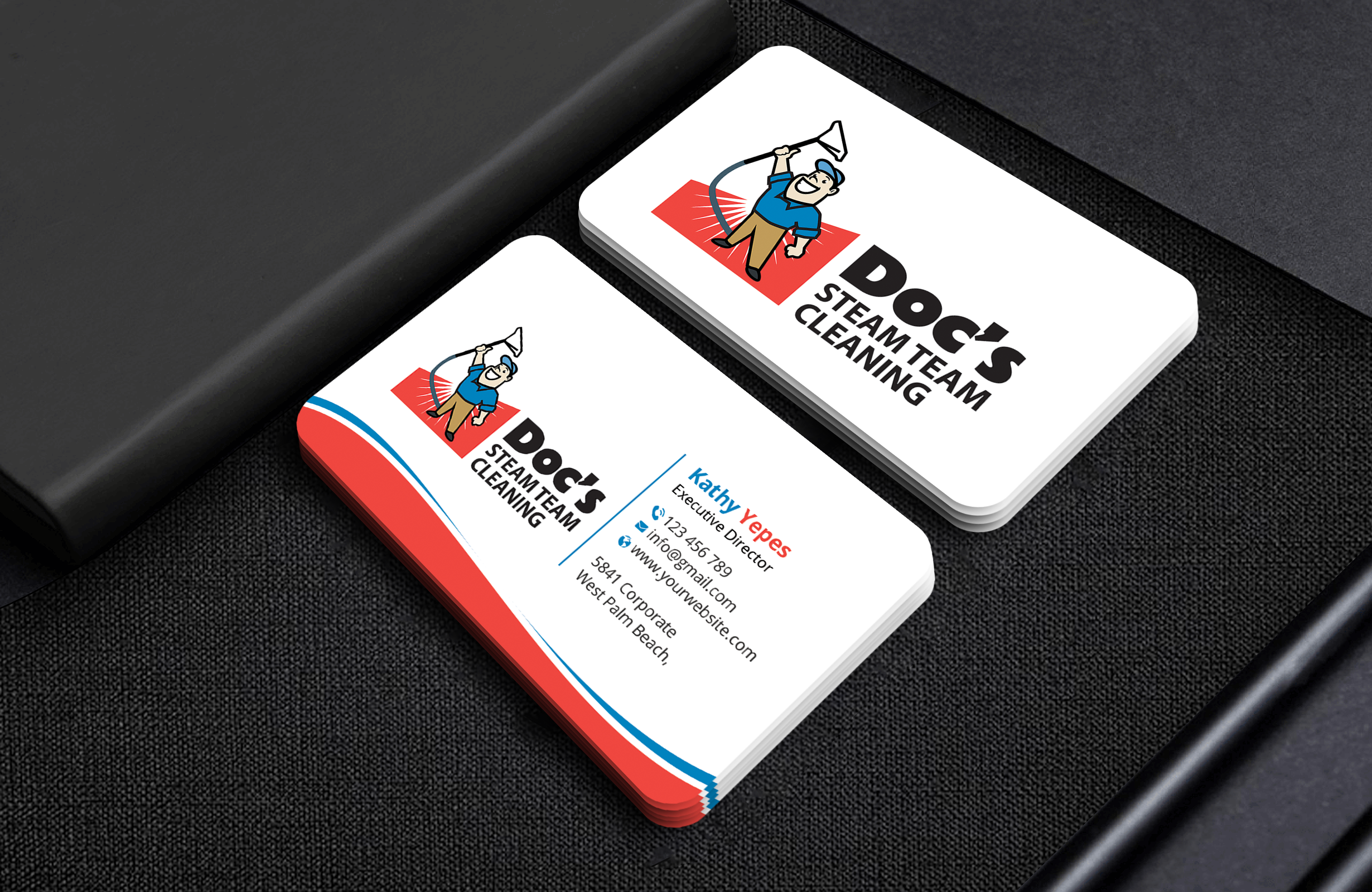 Diseño de Tarjeta de Presentación por Expert Bappy para Doc's Steam Team Cleaning | Diseño #32506009