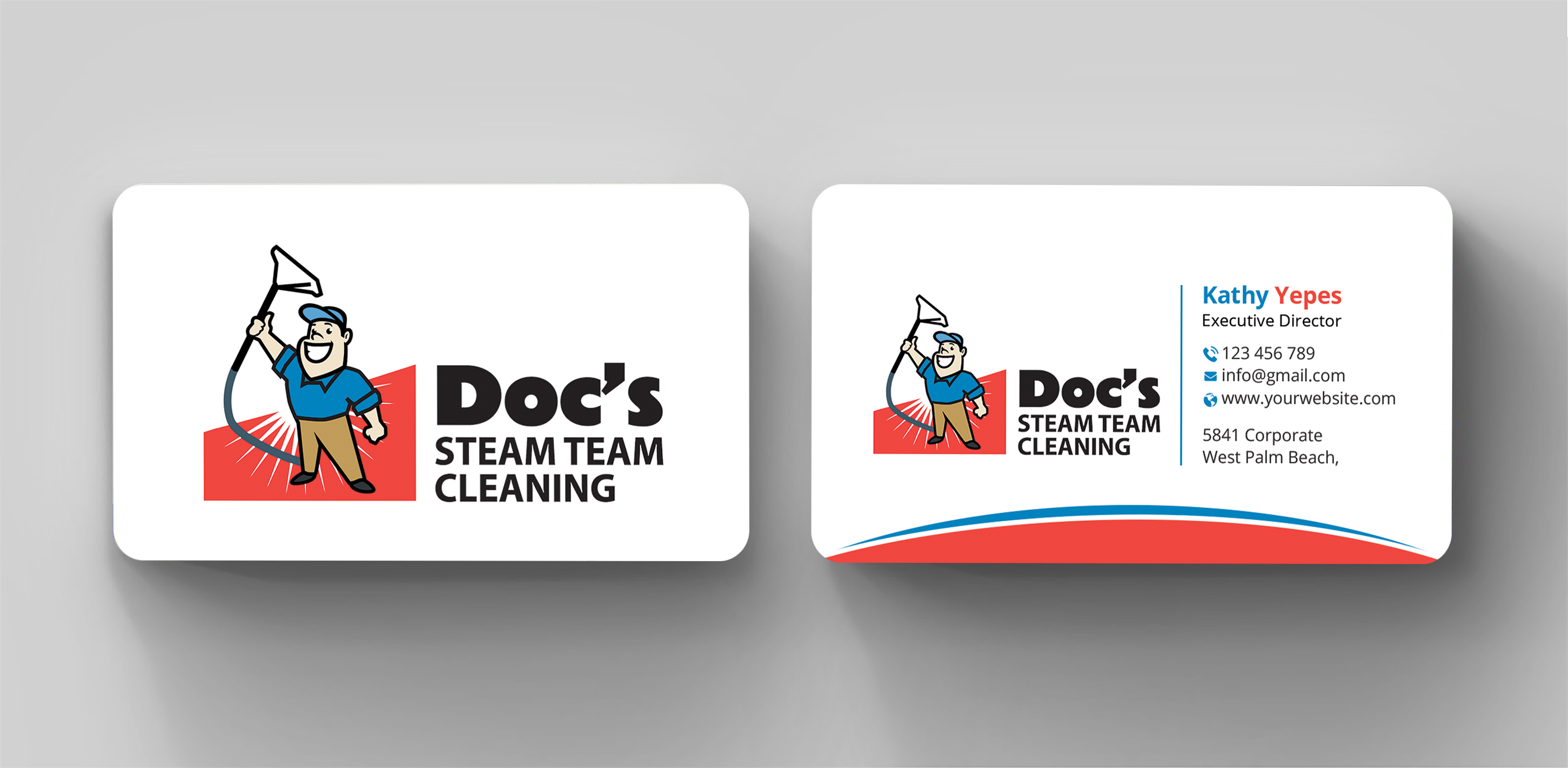 Diseño de Tarjeta de Presentación por Expert Bappy para Doc's Steam Team Cleaning | Diseño #32506197