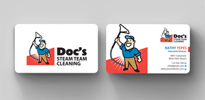 Business Card Design by Expert Bappy for Doc's Steam Team Cleaning | Design: #32506386