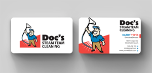 Business Card Design by Expert Bappy for Doc's Steam Team Cleaning | Design: #32506412