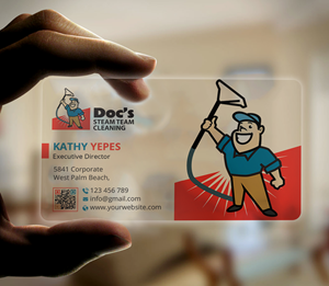 Business Card Design by Expert Bappy for Doc's Steam Team Cleaning | Design: #32506588