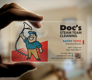Business Card Design by Expert Bappy for Doc's Steam Team Cleaning | Design: #32506702