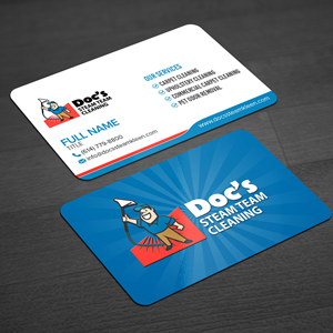 Business Card Design by WellDesign for Doc's Steam Team Cleaning | Design: #32503624