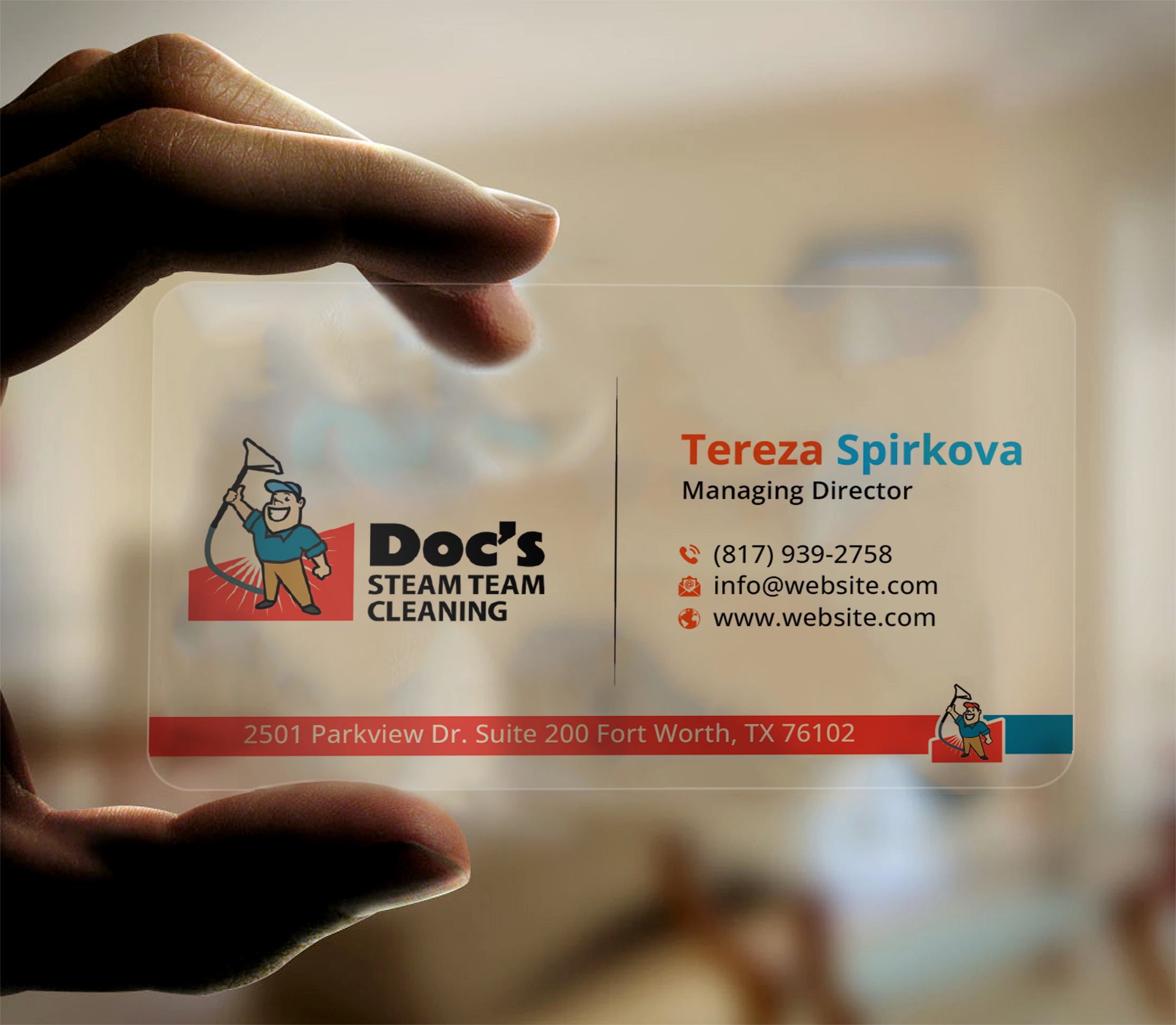 Business Card Design by DesignerShahadat for Doc's Steam Team Cleaning | Design #32500568