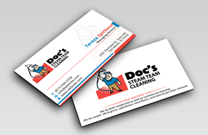 Business Card Design by DesignerShahadat for Doc's Steam Team Cleaning | Design: #32502792