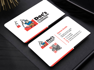 Business Card Design by Innovative Graphix for Doc's Steam Team Cleaning | Design: #32501078