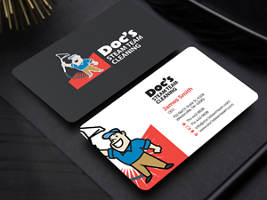 Business Card Design by Innovative Graphix for Doc's Steam Team Cleaning | Design: #32501267