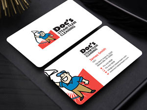 Business Card Design by Innovative Graphix for Doc's Steam Team Cleaning | Design: #32501268