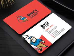 Business Card Design by Innovative Graphix for Doc's Steam Team Cleaning | Design: #32501269