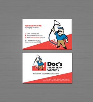 Diseño de Tarjeta de Presentación por Creations Box 2015 para Doc's Steam Team Cleaning | Diseño #32504188
