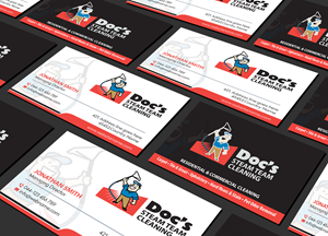 Business Card Design by Creations Box 2015 for Doc's Steam Team Cleaning | Design: #32504189