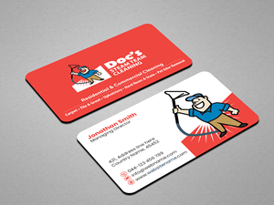 Business Card Design by Creations Box 2015 for Doc's Steam Team Cleaning | Design: #32504190