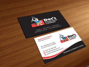 Business Card Design by Creations Box 2015 for Doc's Steam Team Cleaning | Design: #32504191