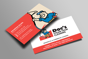 Business Card Design by Creations Box 2015 for Doc's Steam Team Cleaning | Design: #32504202
