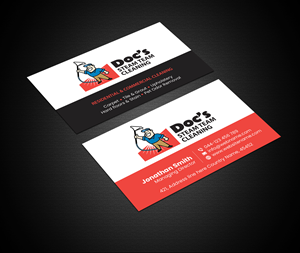 Business Card Design by Creations Box 2015 for Doc's Steam Team Cleaning | Design: #32504203